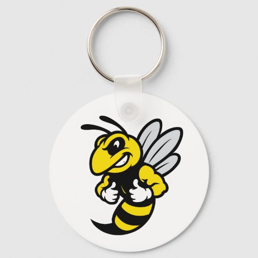 逆さまのImabee 面白い蜂 キーホルダー (正面)