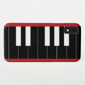 逆さまピアノ鍵盤 Case-Mate iPhoneケース (裏面(横))