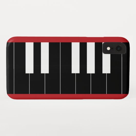 逆さまピアノ鍵盤 Case-Mate iPhoneケース (裏面(横))