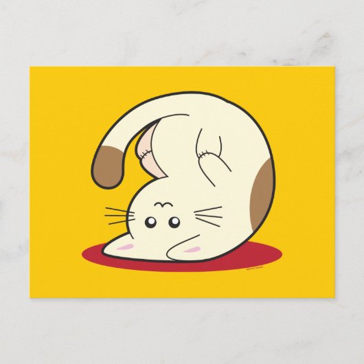 逆さま猫 ポストカード (正面)