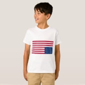 逆さま米国の旗(遭難信号) Tシャツ (正面フル)