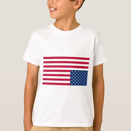 逆さま米国の旗(遭難信号) Tシャツ (正面)