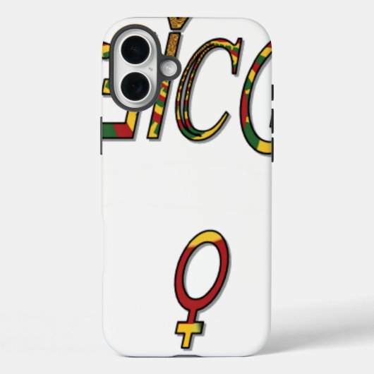 逆さま「公式」女性シンボル | 大胆なミニマリストデザイン Case-Mate iPhoneケース (裏面)