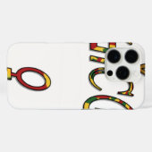 逆さま「公式」女性シンボル | 大胆なミニマリストデザイン Case-Mate iPhoneケース (裏面 (横))