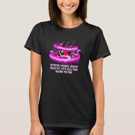 逆さま 正しい向き 私には同じこと A Tシャツ (正面)