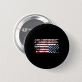 逆さアメリカ国旗1 缶バッジ (正面&裏面)