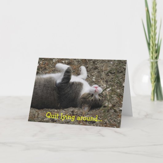 逆さ子猫感じのBetter Card カード (正面)
