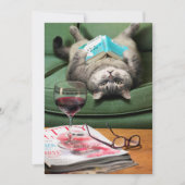 逆さ読の猫の本 招待状 (正面)