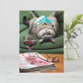 逆さ読の猫の本 招待状 (スタンド正面)