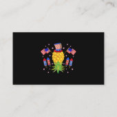 逆さPineappleスインガー電源7月の米国4日 名刺 (裏面)