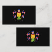 逆さPineappleスインガー電源7月の米国4日 名刺 (正面/裏面)