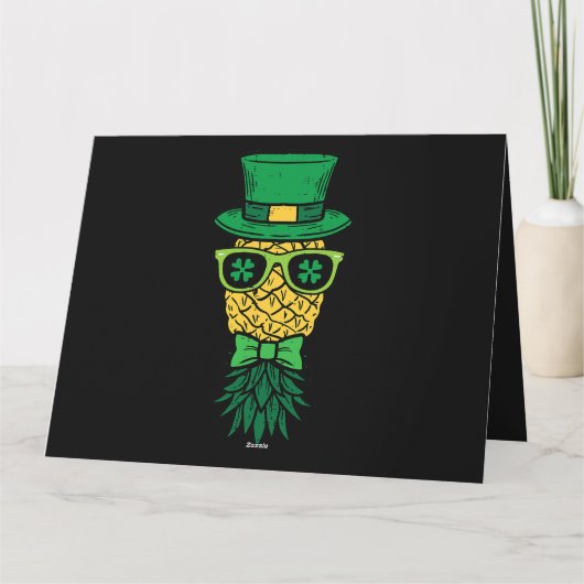 逆さPineapple LeprechaunSt patricks dayM カード (裏面)