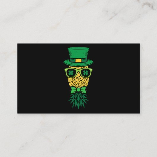 逆さPineapple LeprechaunSt patricks dayM 名刺 (正面)
