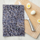 逆にされたカキ貝の抽象芸術 キッチンタオル (四つ折り)