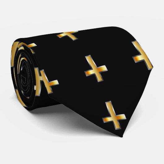 逆にされた交差セントピーターの十字 ネクタイ (ロール)