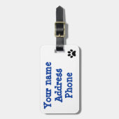 逆にされたWCCのロゴの荷物のラベル ラゲッジタグ (正面縦)