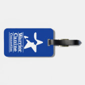 逆にされたWCCのロゴの荷物のラベル ラゲッジタグ (裏面横)