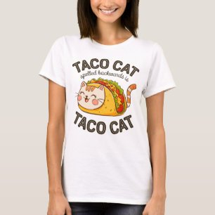 逆にしてもタコキャット タコキャットかわいいねこ Tシャツ