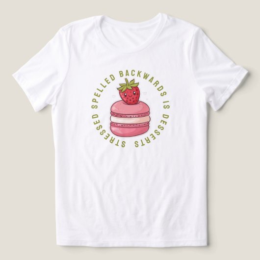 逆に強調されたスペルはデザートである トライブレンドTシャツ (デザイン正面)