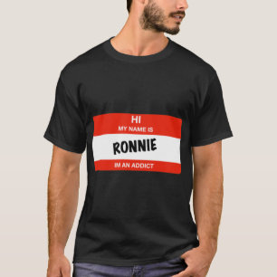 逆に落ちる吸血鬼の名前タグではない Tシャツ