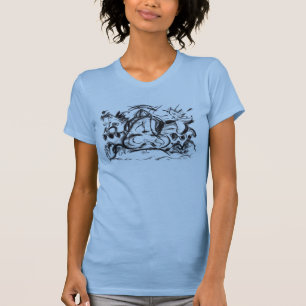 逆の女性のカーボーイ: サドルPOV Tシャツ
