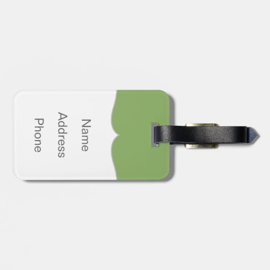 逆の方向を見る ラゲッジタグ (裏面横)