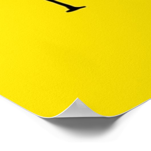 逆アセンブルなし ポスター (角)