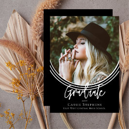 逆アーチトレンディー台本の大学院写真 招待状