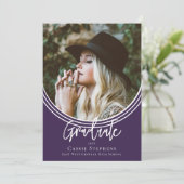 逆アーチトレンディー台本大学院写真紫 招待状 (スタンド正面)