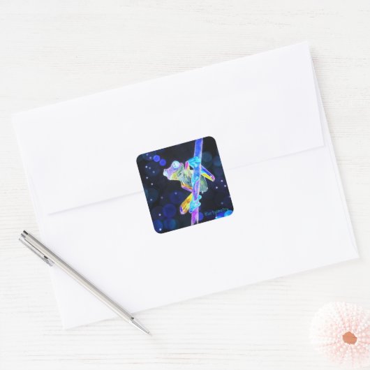 逆カエル スクエアシール (封筒)