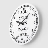 逆カスタマイズ熱狂するのダイヤル時計 ラージ壁時計 (傾斜)