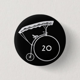 逆カスタム村人バッジ 缶バッジ