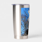 逆クロスバックの踏切 保温保冷タンブラー (右面)