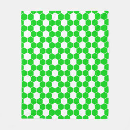 逆サッカー ボール テクスチャ フリースブランケット