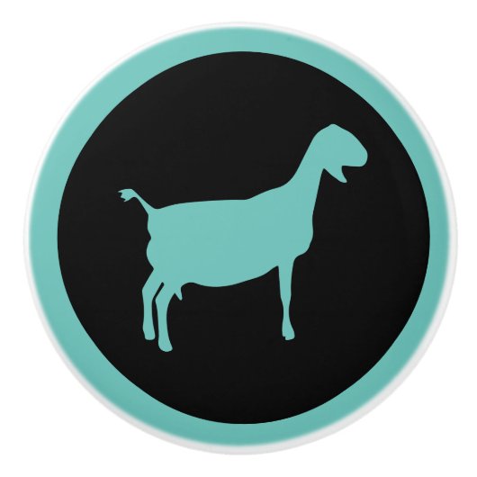 逆シルエットヌビヤギ セラミックノブ (正面)