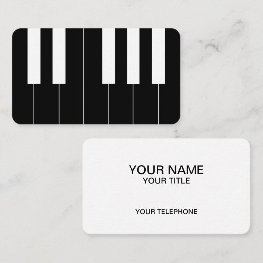 逆ピアノ鍵 名刺 (正面/裏面)