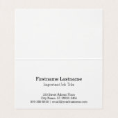 逆ループ指紋モノクロ名刺 名刺 (内部フラット)