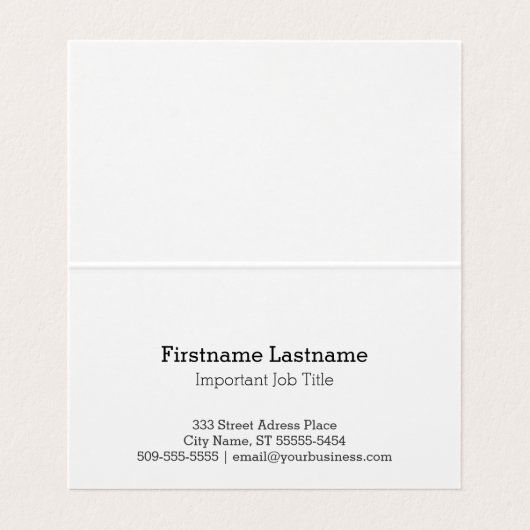 逆ループ指紋モノクロ名刺 名刺 (内部フラット)