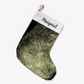 逆ループ指紋 スモールクリスマスストッキング (正面 (吊り時))