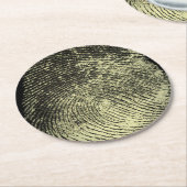 逆ループ指紋 ラウンドペーパーコースター (アングル)