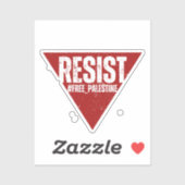 逆三角形の抵抗を持つ単語に抵抗 シール (シート)