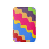 逆傾斜の波状パターン バスマット (正面縦)