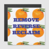 逆再生マグネットの取り外し マグネット招待状 (正面/裏面)