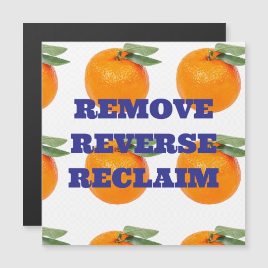 逆再生マグネットの取り外し マグネット招待状 (正面/裏面)