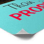 逆境と繁栄の対比～ポスター12"x12" ポスター (角)