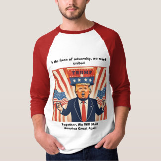 "逆境に立ち向かう" トランプスウェットシャツ Tシャツ