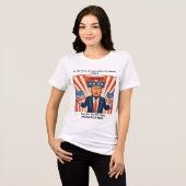 「逆境の顔」トランプ・スウェットシャツ トライブレンドＴシャツ (正面全面)