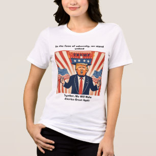 「逆境の顔」トランプ・スウェットシャツ トライブレンドTシャツ