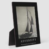 逆境やる気を起こさせる引用文 フォトプラーク (側面)