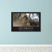 逆境：感動的引用文 キャンバスプリント (インサイチュ (ウッドフロア))